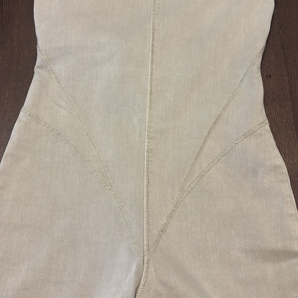 Zara Beige Bodying Denim Capsule Collection Romper. Size XS - Picture 8 of 9